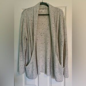 Cozy Gray Women's Car Coat Sweater